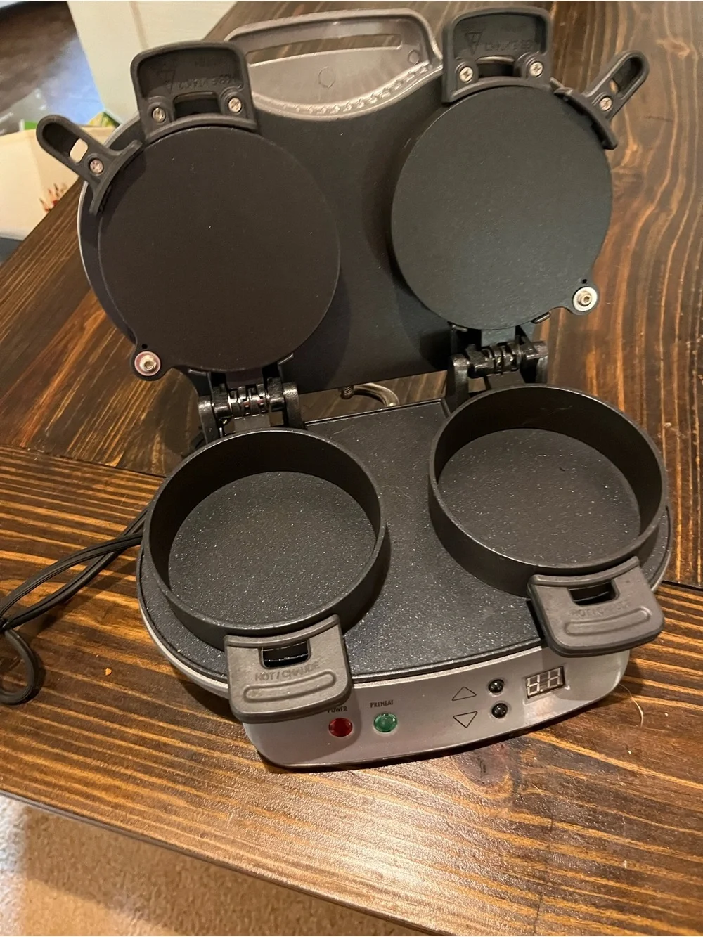 Electric Double Sandwich/Pancake Maker- great for camping.